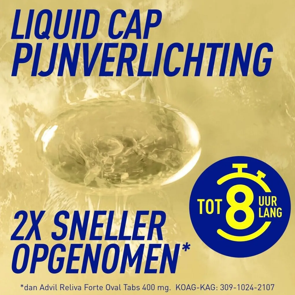 Advil Pijn>Reliva Forte 400mg Liquid-Caps