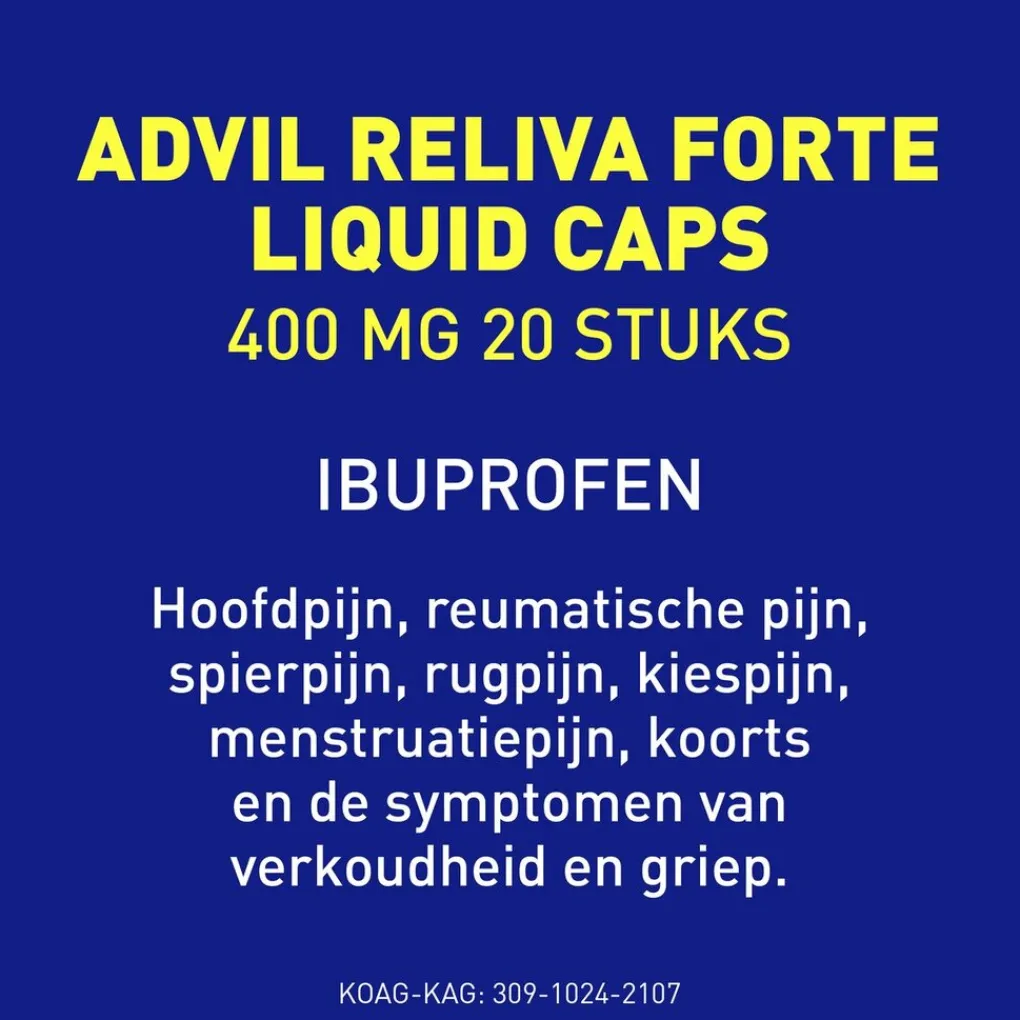 Advil Pijn>Reliva Forte 400mg Liquid-Caps
