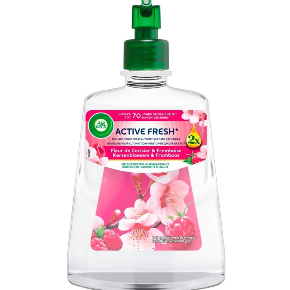 Airwick Luchtverfrissers>Air Wick Active Fresh Kersenbloesem & Framboos Navulling