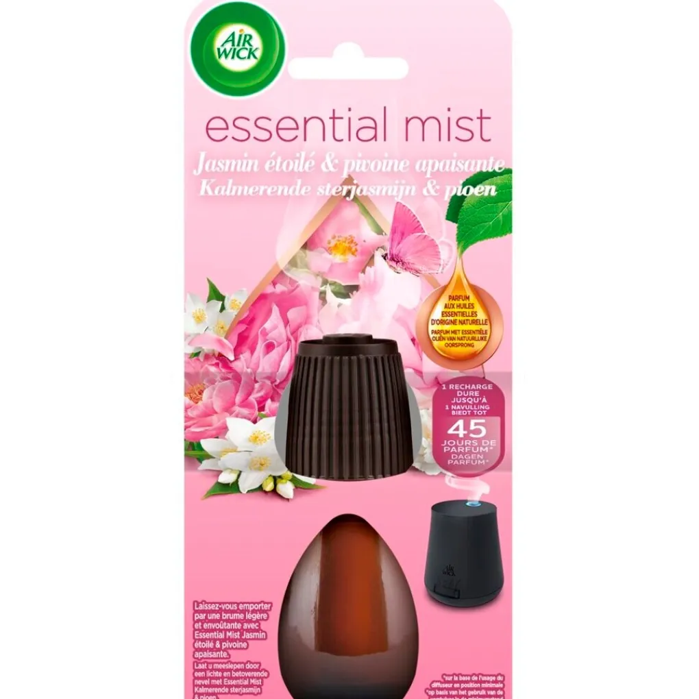 Airwick Luchtverfrissers>Air Wick Essential Mist Kalmerende Sterjasmijn en Pioen Navulling
