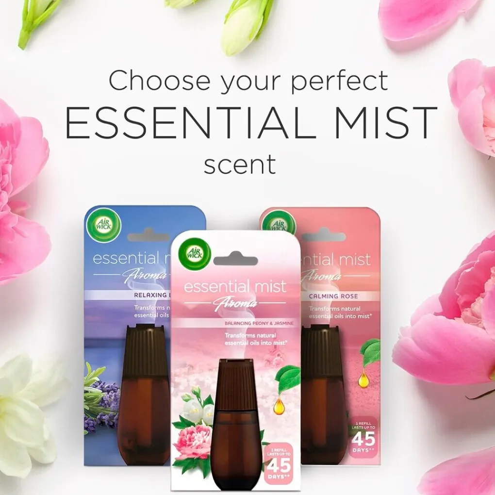 Airwick Luchtverfrissers>Air Wick Essential Mist Kalmerende Sterjasmijn en Pioen Navulling