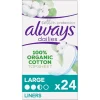 Always Dailies Inlegkruisjes>Cotton Large Inlegkruisjes