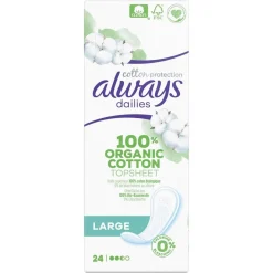 Always Dailies Inlegkruisjes>Cotton Large Inlegkruisjes