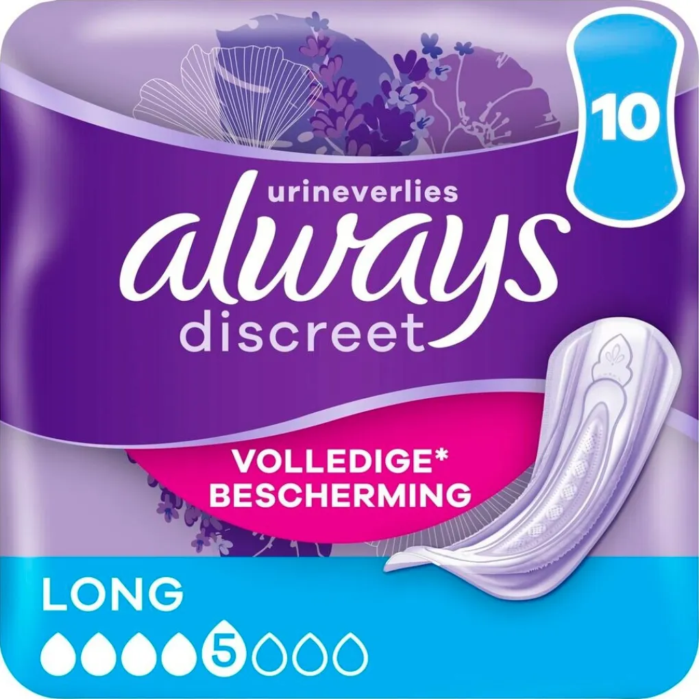 Always Discreet Incontinentie>Long Incontinentieverband
