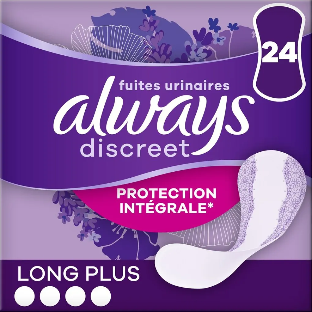 Always Discreet Incontinentie>Long Plus Inlegkruisjes