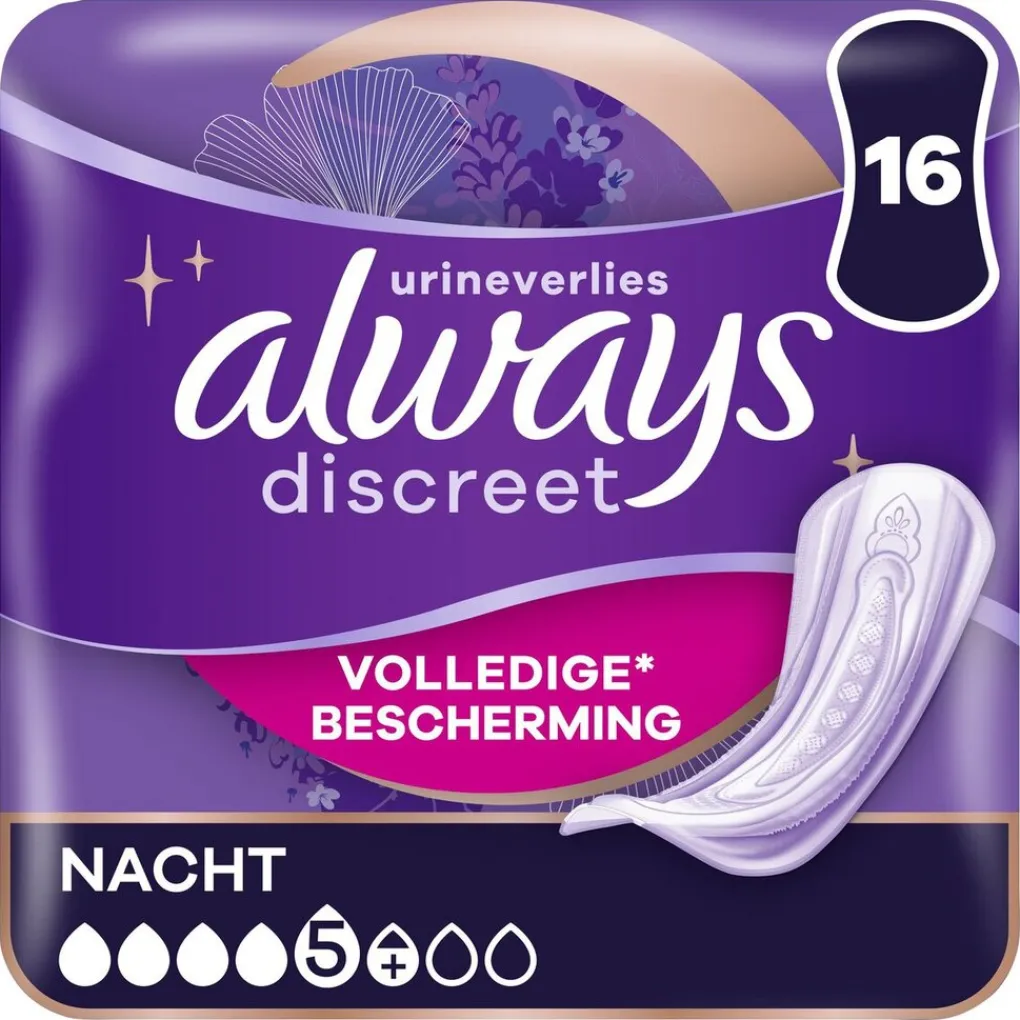 Always Discreet Incontinentie>Nacht Incontinentieverband
