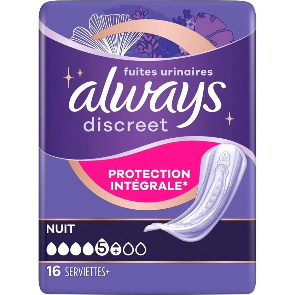 Always Discreet Incontinentie>Nacht Incontinentieverband