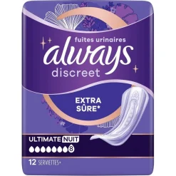 Always Discreet Incontinentie>Ultimate Night Incontinentieverband