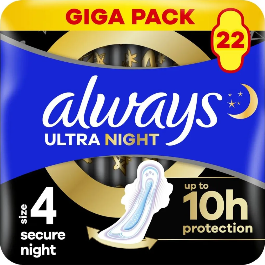 Always Maandverband>Ultra Secure Night Maandverband