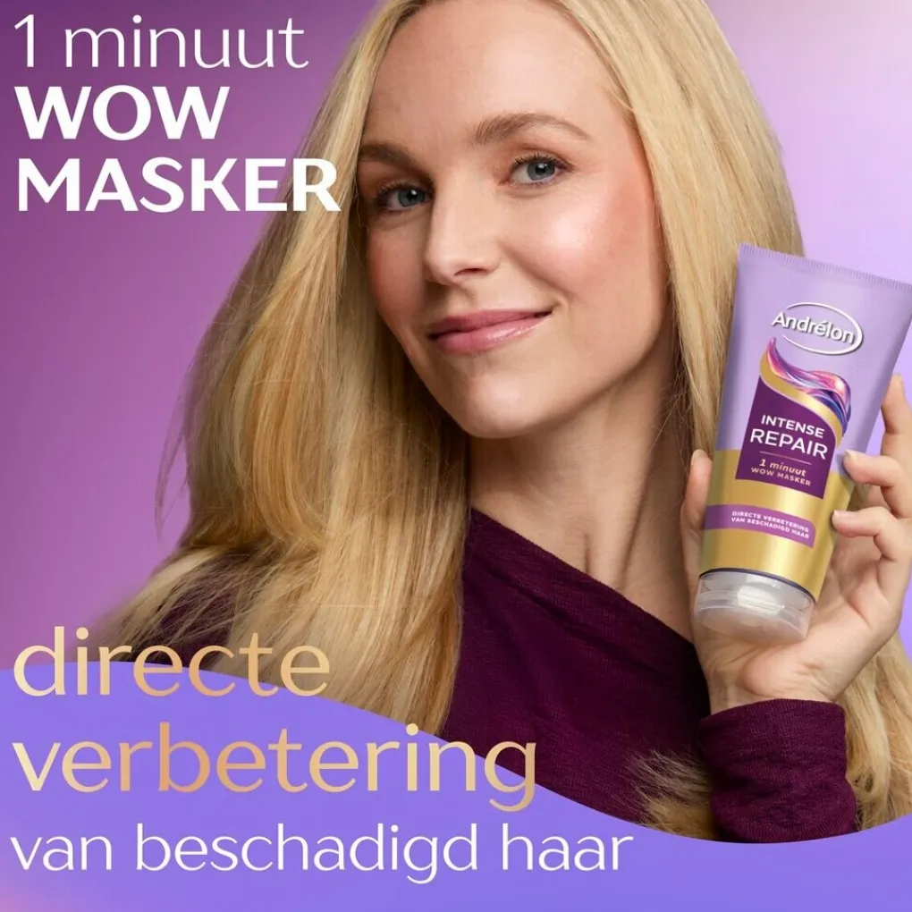 Andrelon Haarmasker>Andrélon Intense Repair 1 Minuut Wow Haarmasker