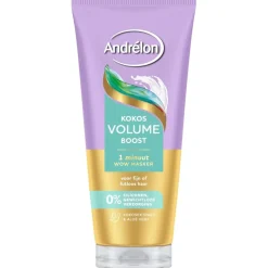 Andrelon Haarmasker>Andrélon Kokos Volume Boost 1 Minuut Wow Haarmasker
