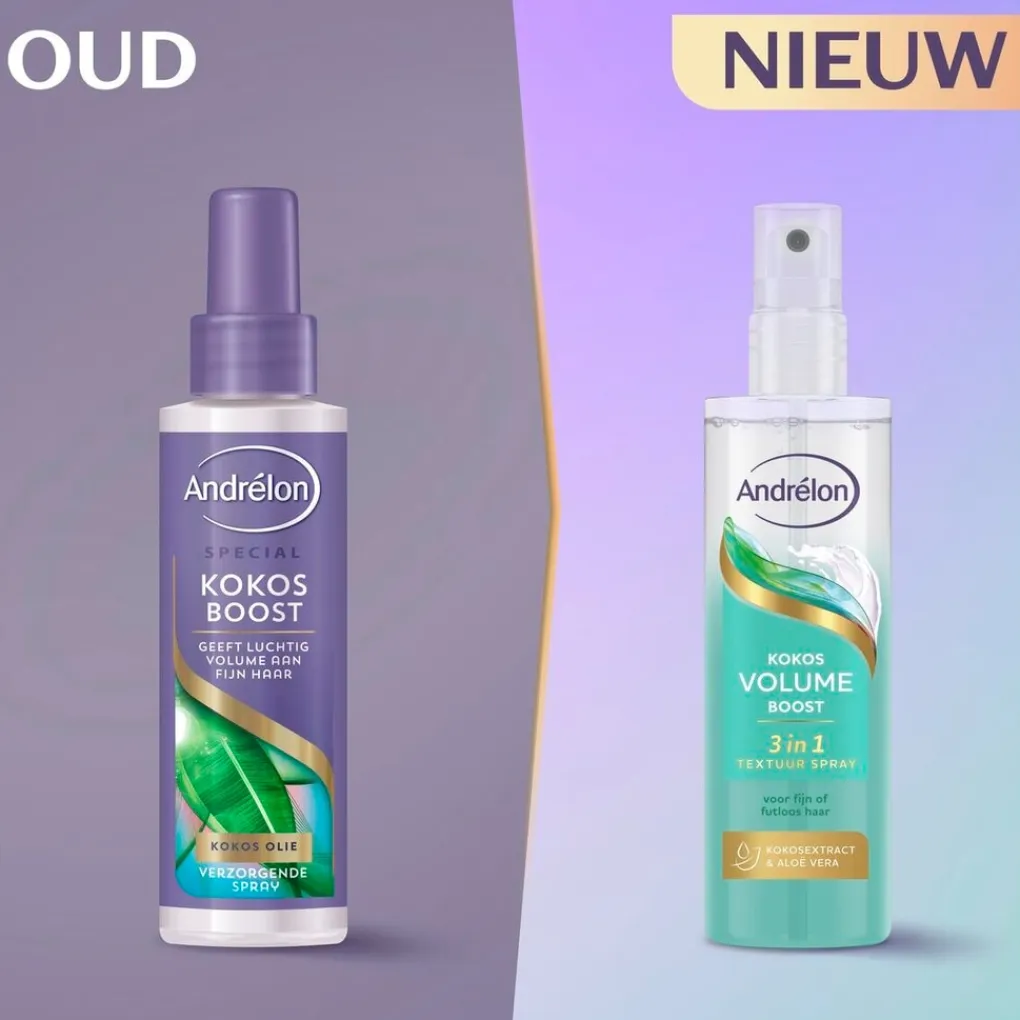Andrelon Haarlak>Andrélon Kokos Volume Boost 3-in-1 Textuur Spray