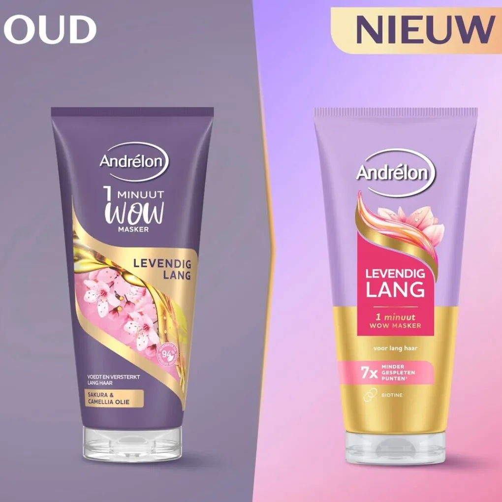 Andrelon Haarmasker>Andrélon Levendig Lang 1 Minuut Wow Haarmasker