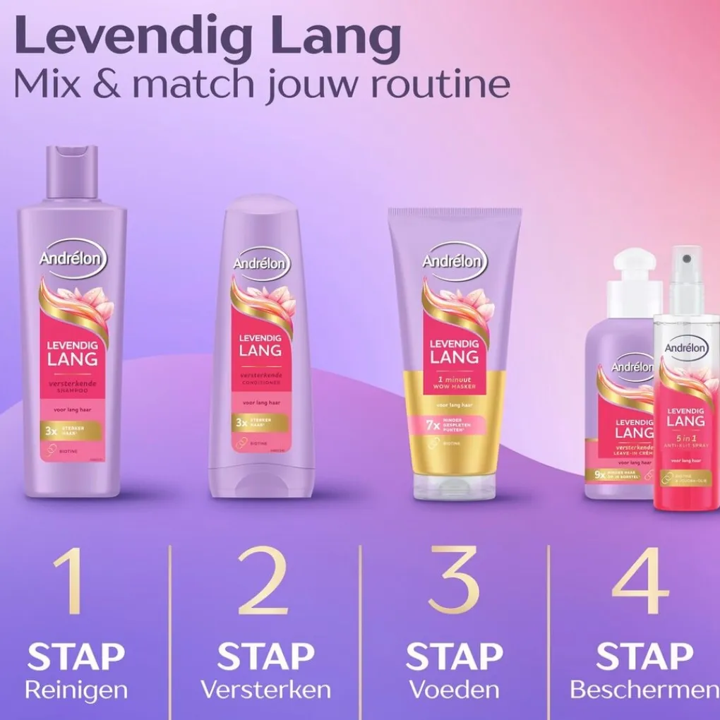 Andrelon Shampoo>Andrélon Levendig Lang Versterkende Shampoo