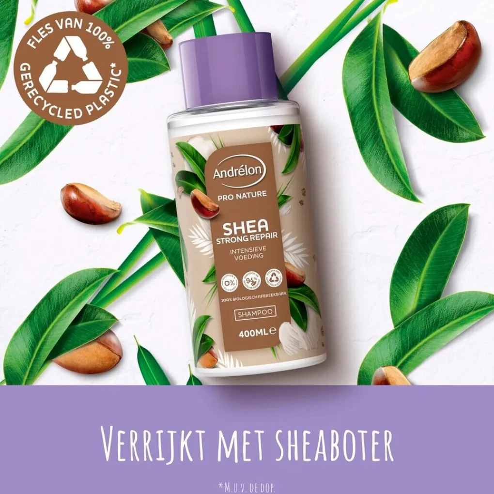 Andrelon Shampoo>Andrélon Pro Nature Shea Strong Repair Shampoo