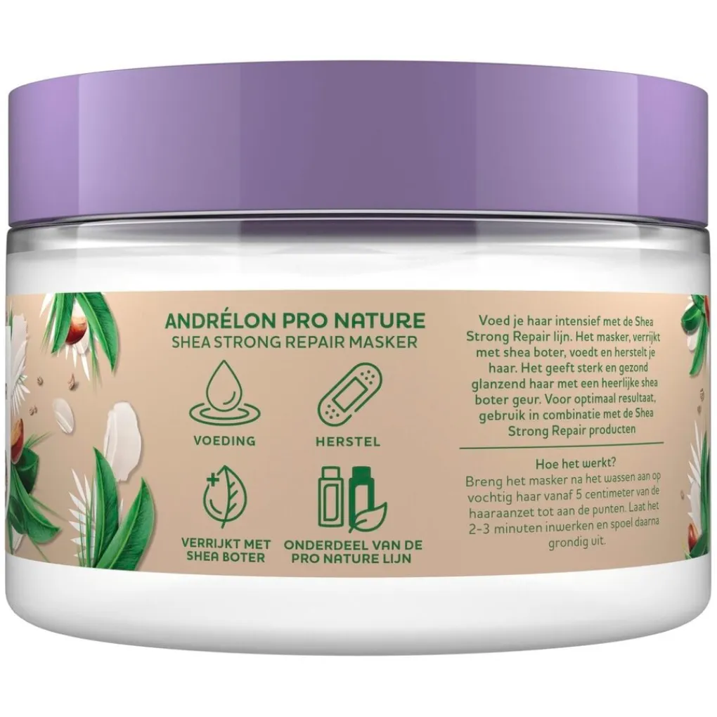 Andrelon Haarmasker>Andrélon Pro Nature Shea Strong Repair Haarmasker