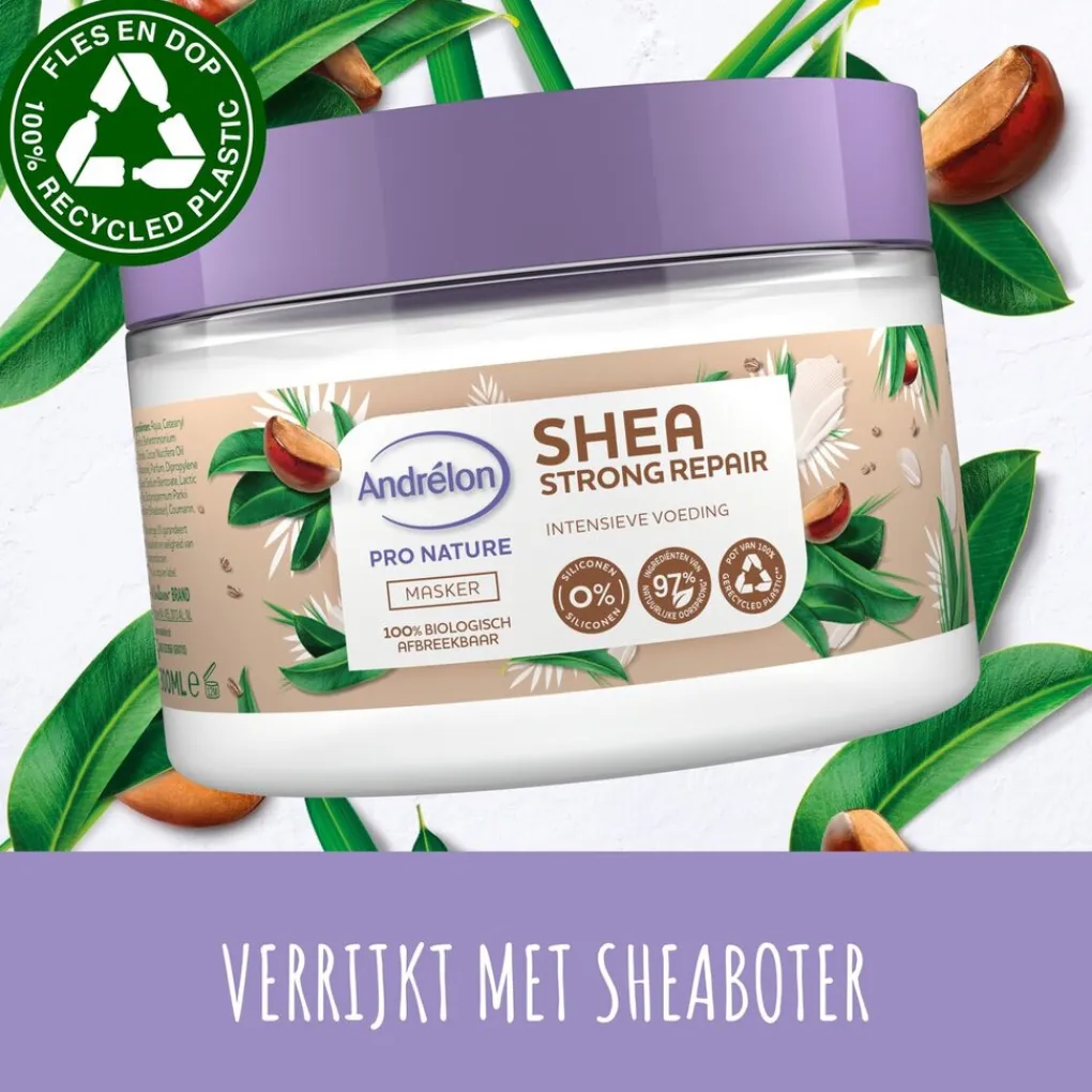 Andrelon Haarmasker>Andrélon Pro Nature Shea Strong Repair Haarmasker
