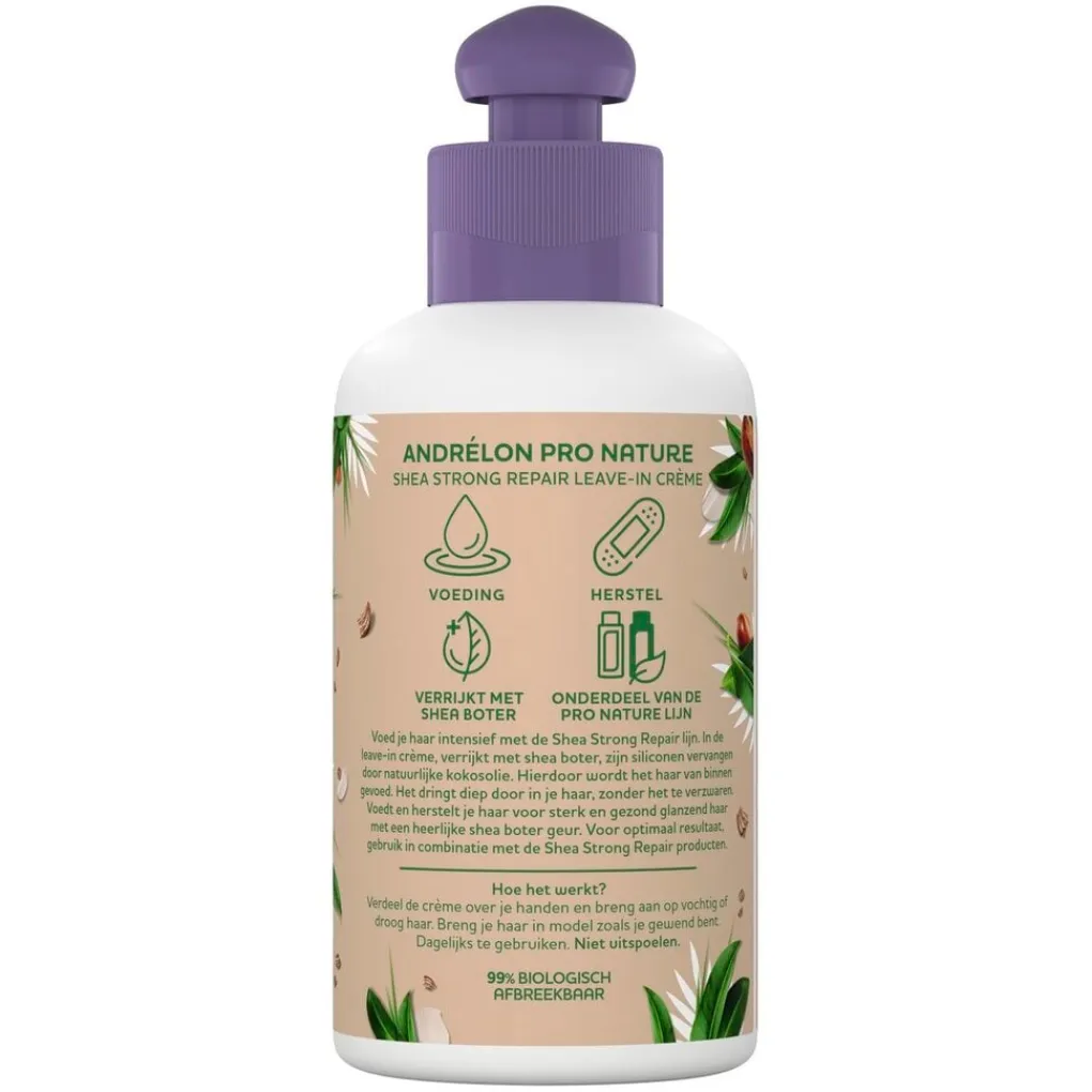 Andrelon Haarcrème>Andrélon Pro Nature Shea Strong Repair Leave-In Crème