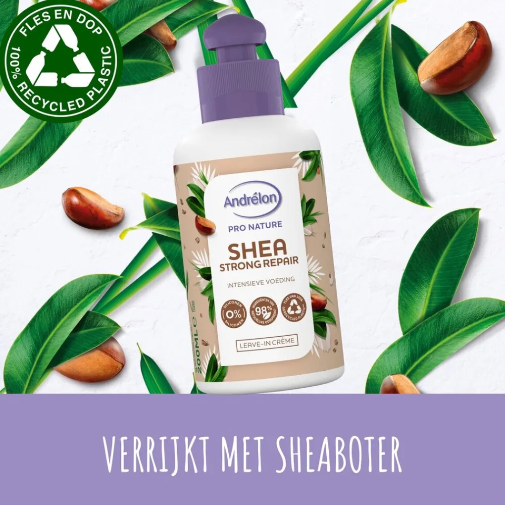Andrelon Haarcrème>Andrélon Pro Nature Shea Strong Repair Leave-In Crème