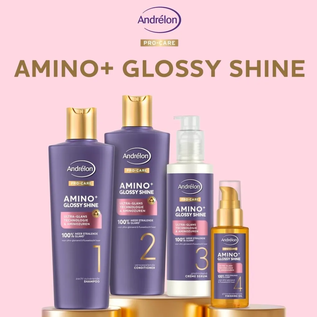 Andrelon Pro-Care Haarolie|Haarserum>Andrélon Pro-Care Amino+ Glossy Shine Finishing Oil