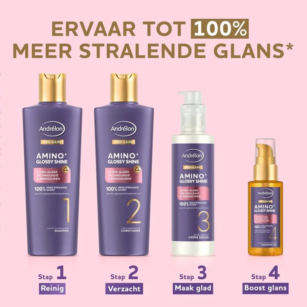 Andrelon Pro-Care Haarolie|Haarserum>Andrélon Pro-Care Amino+ Glossy Shine Finishing Oil