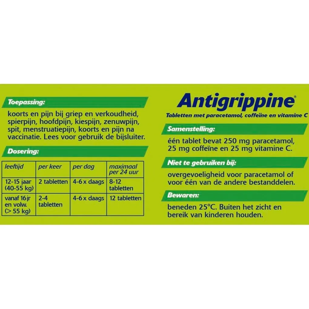 Antigrippine Pijn>Tabletten
