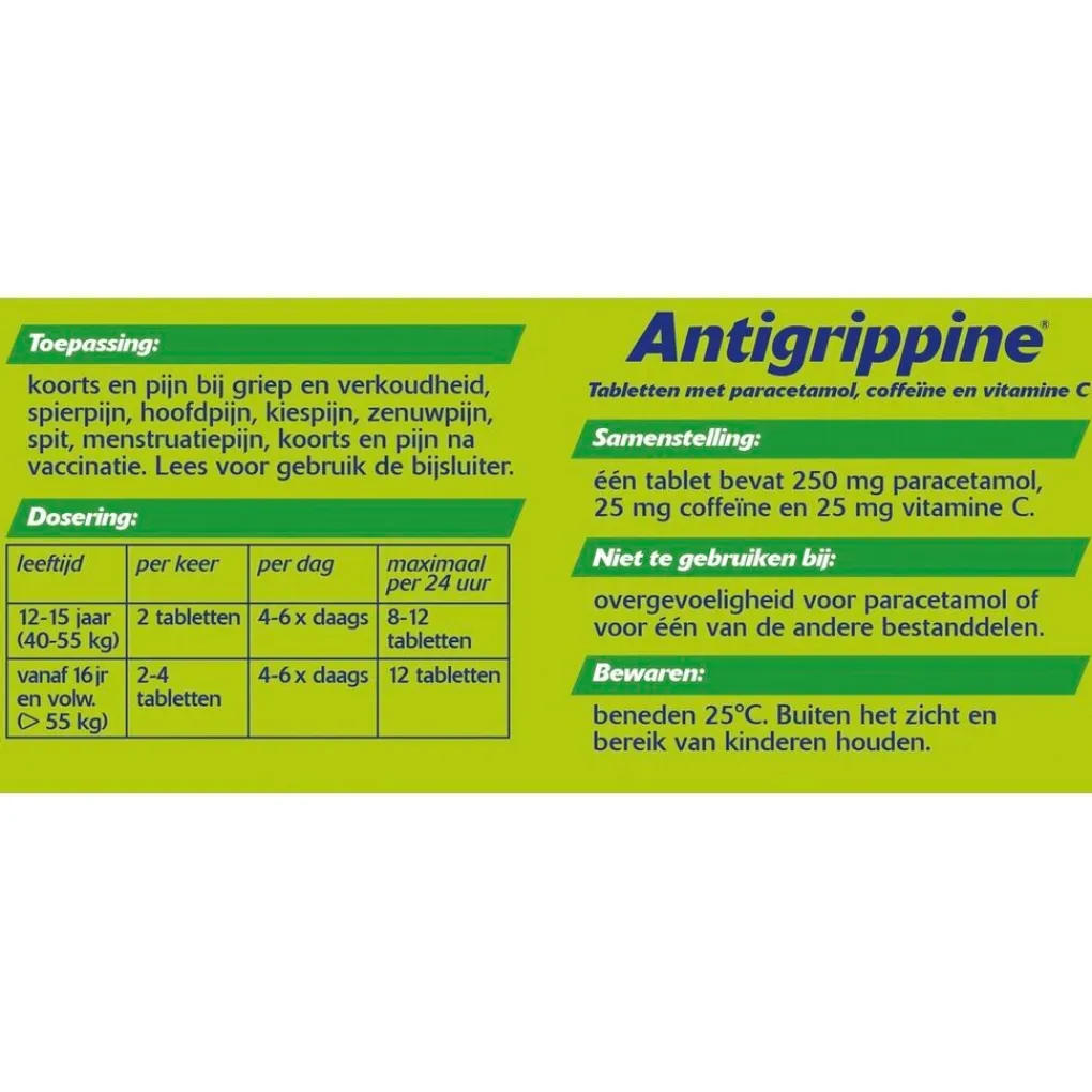 Antigrippine Pijn>Tabletten