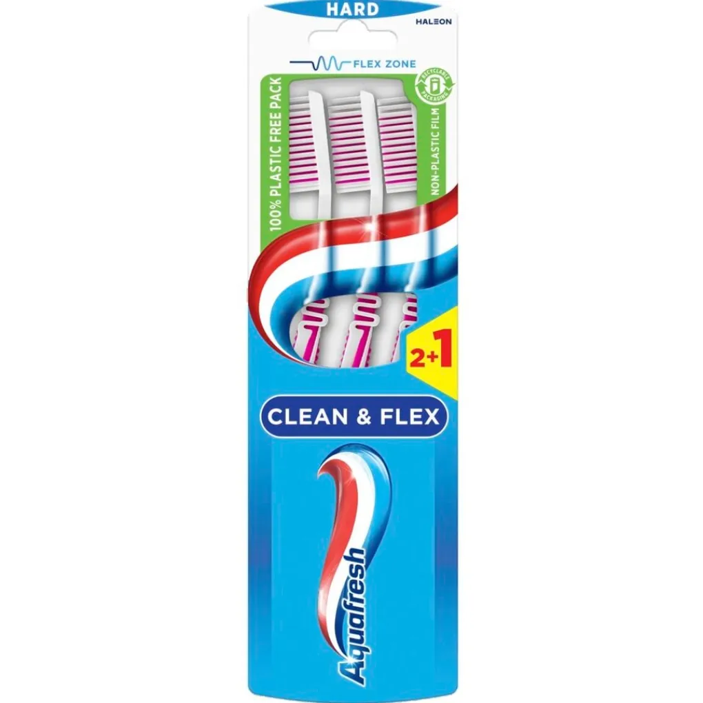 Aquafresh Tandenborstels>Clean & Flex Hard Tandenborstels