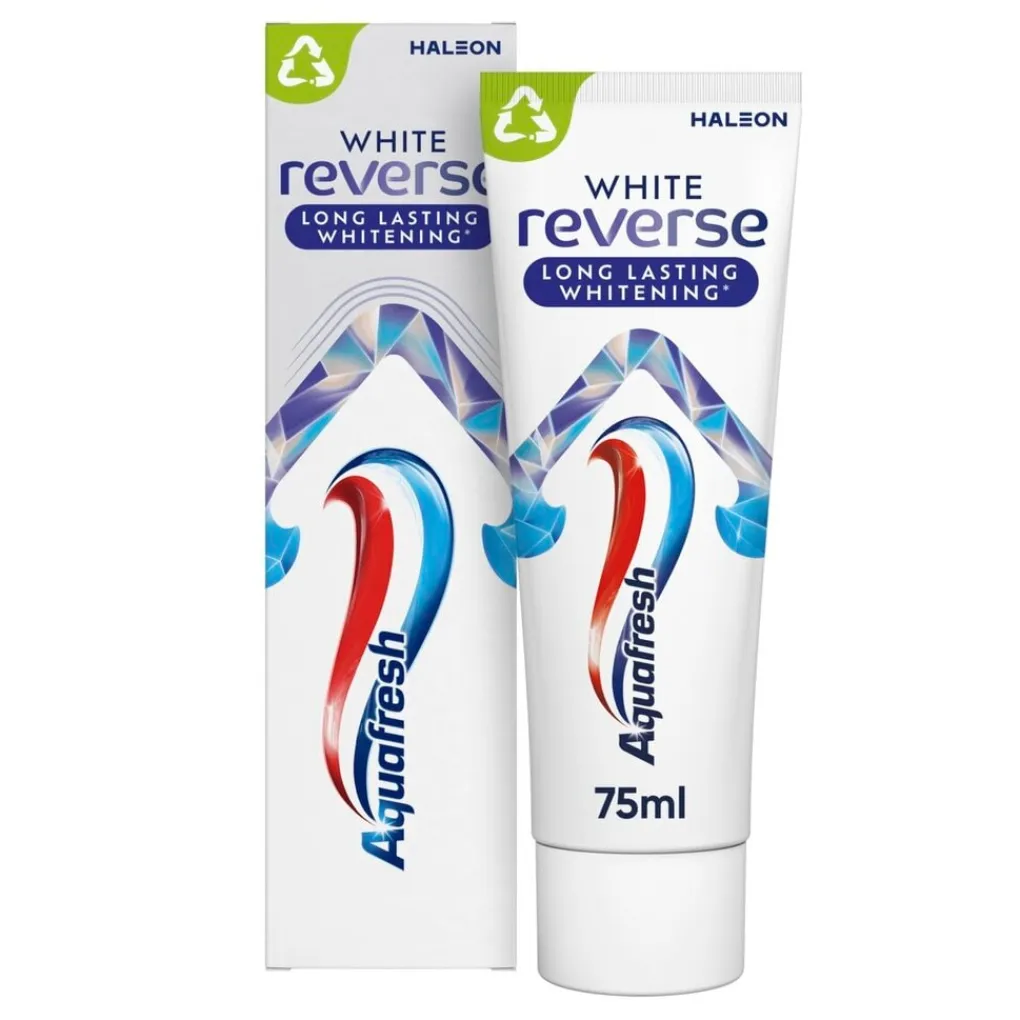 Aquafresh Tandpasta>White Reverse Long Lasting Strengthening Tandpasta