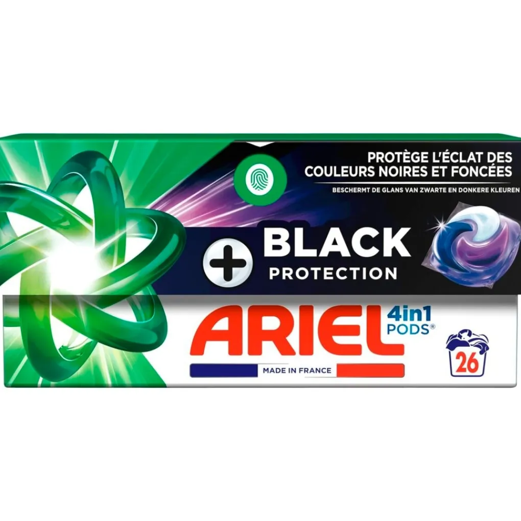 Ariel Wasmiddel>+Black Protection 4-in-1 Pods