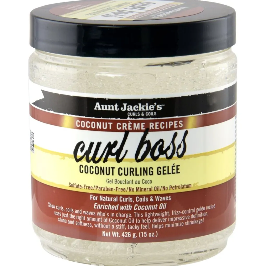 Aunt Jackie's Haargel>Coconut Crème Recipes Curl Boss Coconut Curling Gelée
