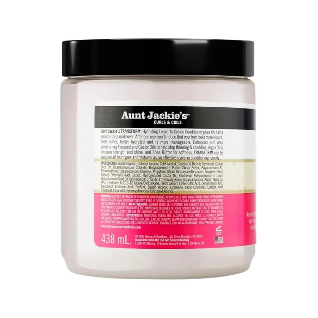 Aunt Jackie's Krullenverzorging|Leave-In Conditioner>Curls & Coils Transform! Hydrating Leave-In Conditioner