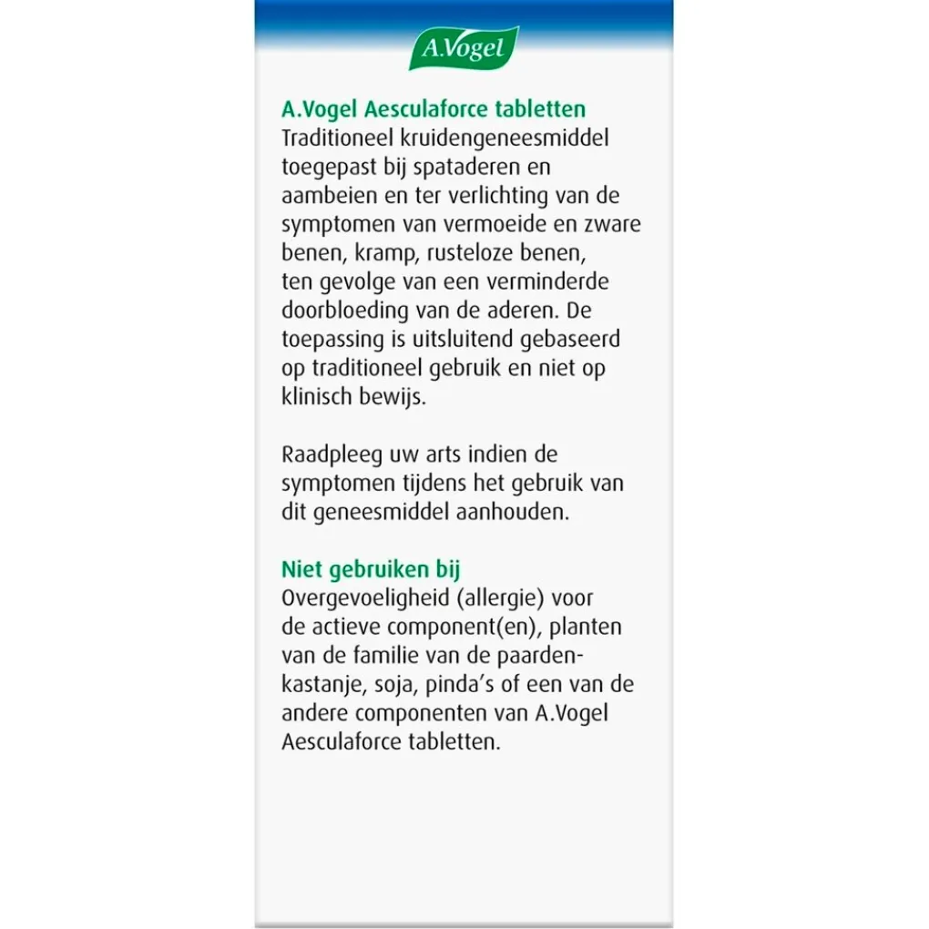 A.Vogel Natuurlijke Zelfzorgmiddelen>Aesculaforce Tabletten