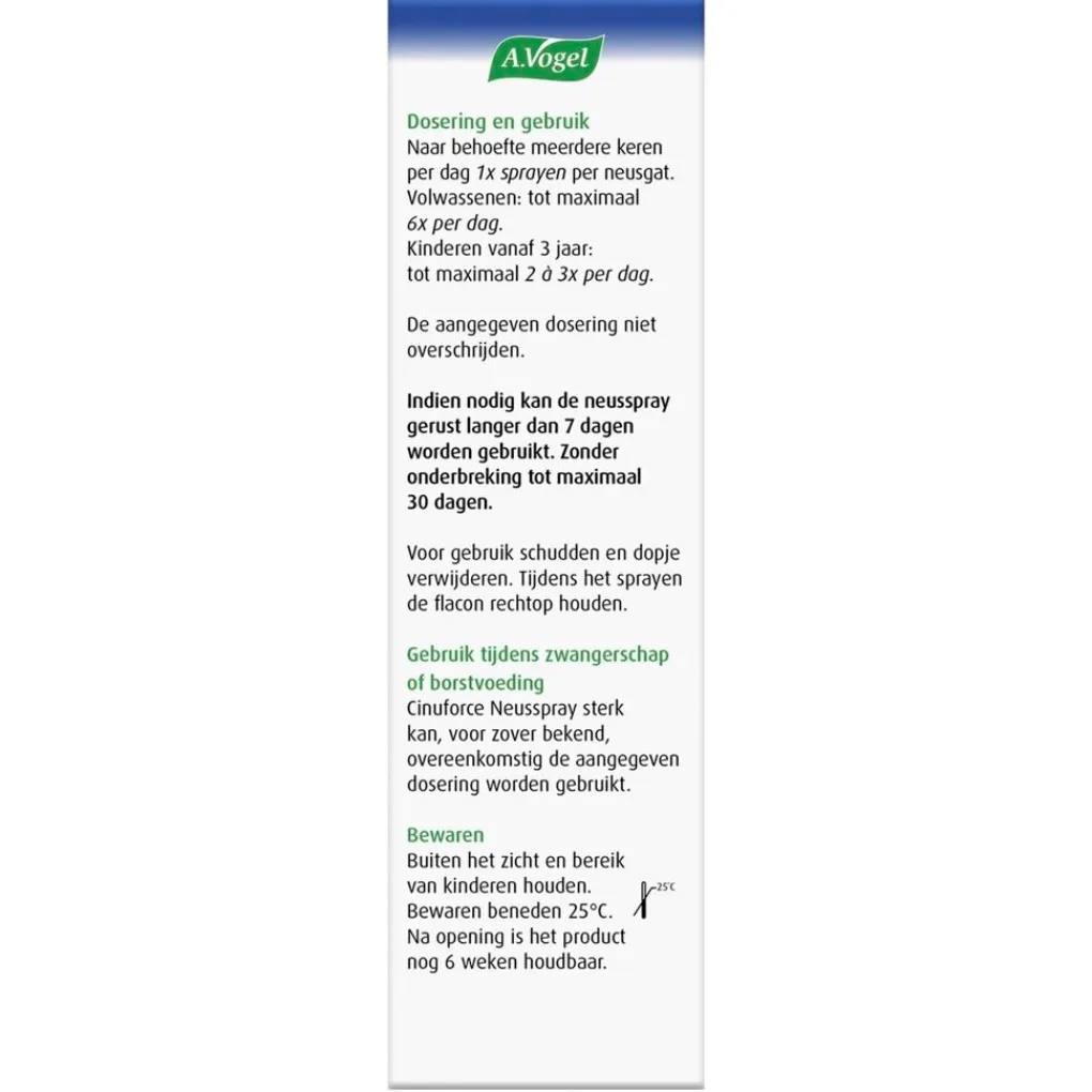 A.Vogel Luchtwegen>Cinuforce Forte Neusspray