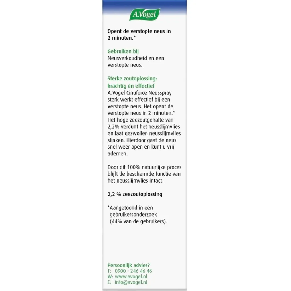 A.Vogel Luchtwegen>Cinuforce Forte Neusspray