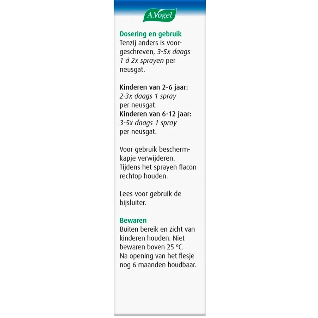 A.Vogel Luchtwegen|Natuurlijke Zelfzorgmiddelen>Cinuforce Neusspray