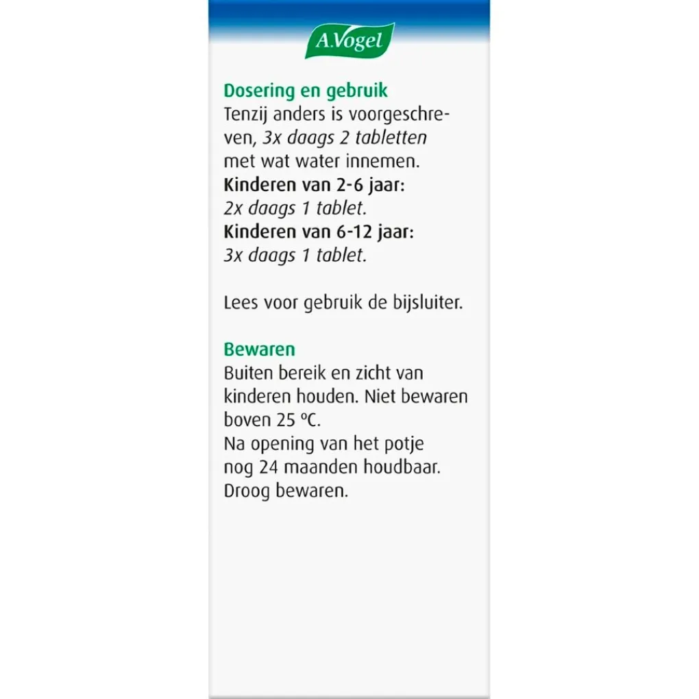 A.Vogel Natuurlijke Zelfzorgmiddelen>Cinuforce Tabletten