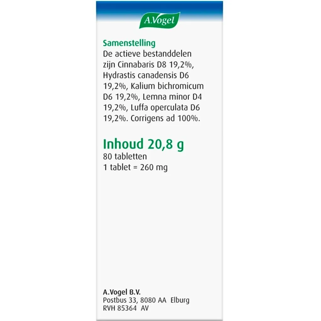 A.Vogel Natuurlijke Zelfzorgmiddelen>Cinuforce Tabletten