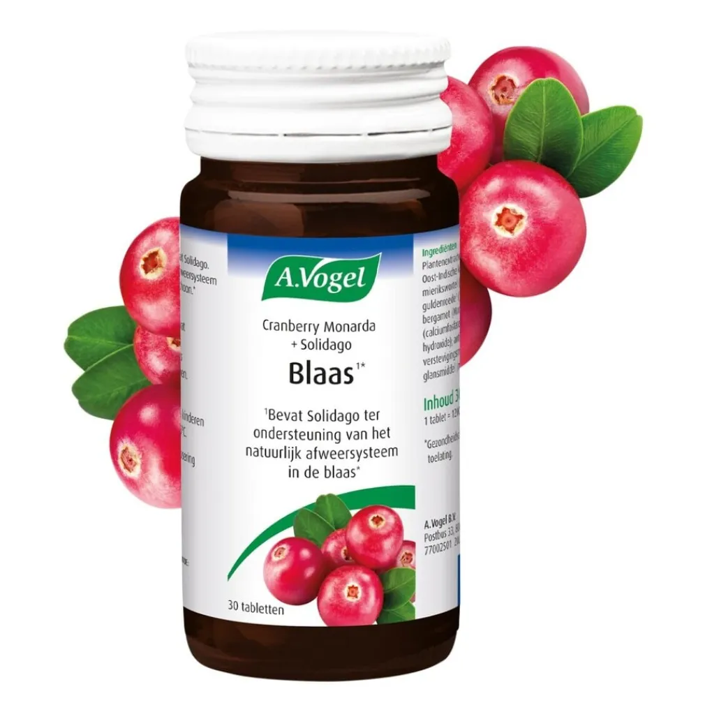 A.Vogel Natuurlijke Supplementen|Cranberrysupplementen>Cranberry Monarda Tabletten