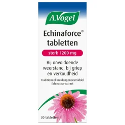 A.Vogel Natuurlijke Zelfzorgmiddelen>Echinaforce Sterk 1200mg Tabletten