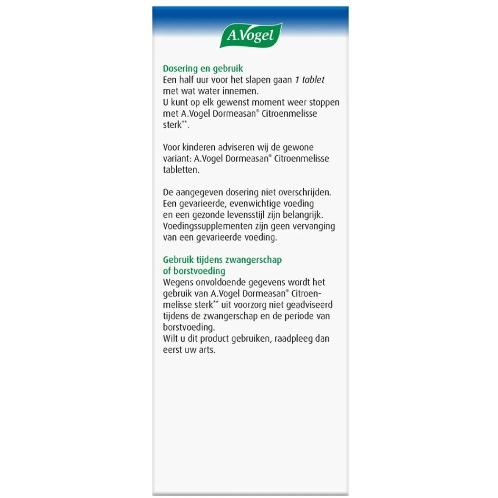 A.Vogel Natuurlijke Supplementen|Rust En Ontspanning>Nachtrust Sterk** Tabletten