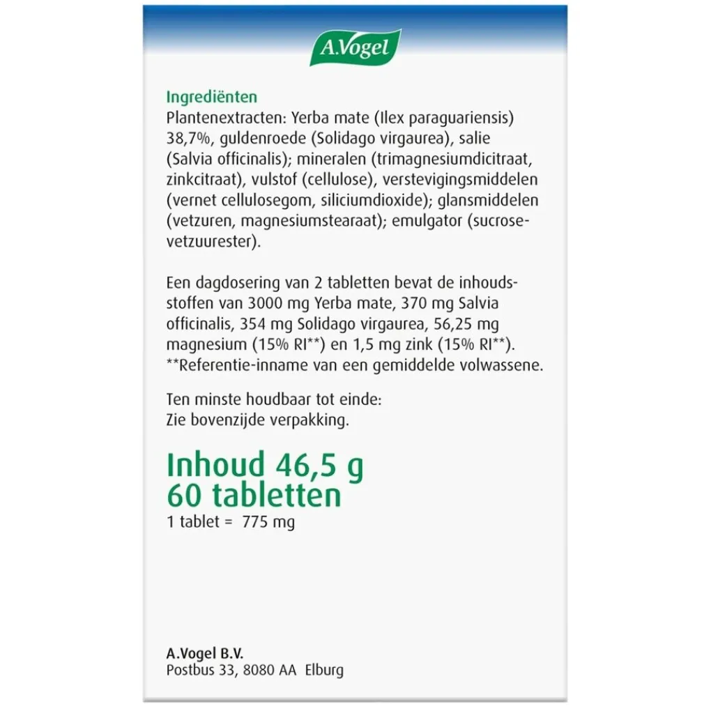 A.Vogel Overgang>Overgang Famosan Gewichtsbeheersing2* Tabletten