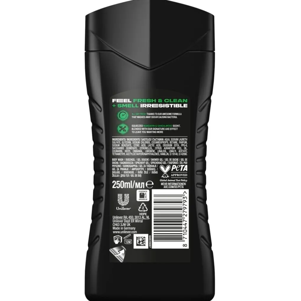 Axe Douchegel>Africa 3-In-1 Douchegel en Shampoo