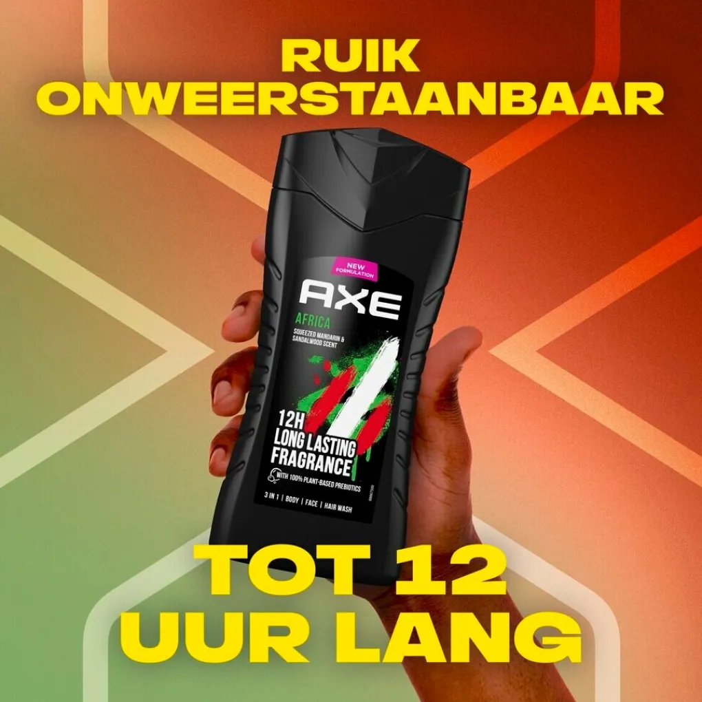 Axe Douchegel>Africa 3-In-1 Douchegel en Shampoo