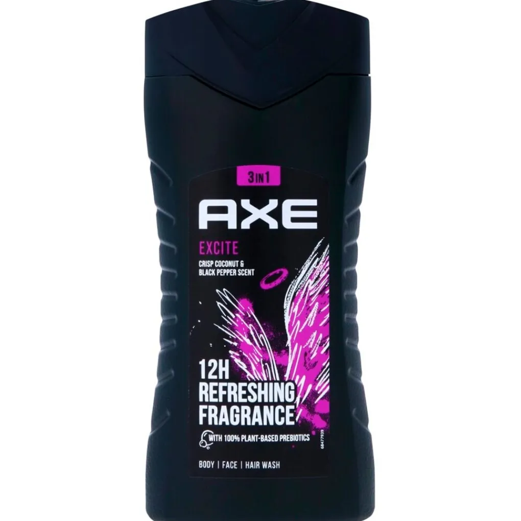 Axe Douchegel>Excite 3-In-1 Douchegel en Shampoo