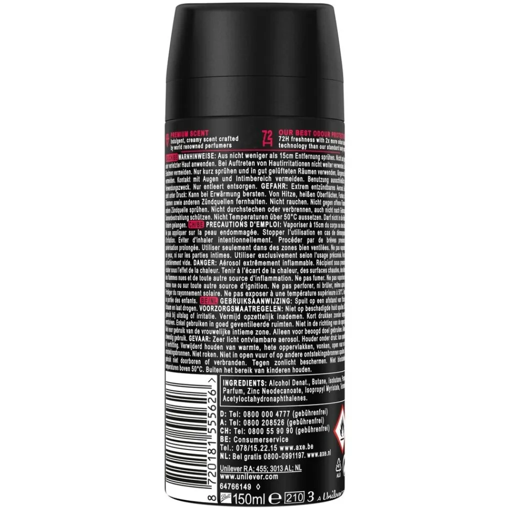 Axe Fine Fragrance Deospray>Cherry Fizz Deodorant Bodyspray