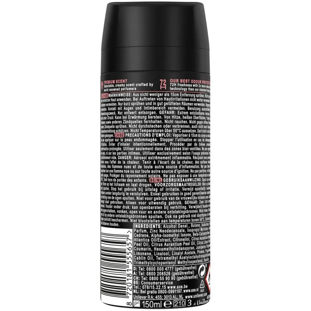 Axe Fine Fragrance Deospray>Cocoa Velvet Deodorant Bodyspray