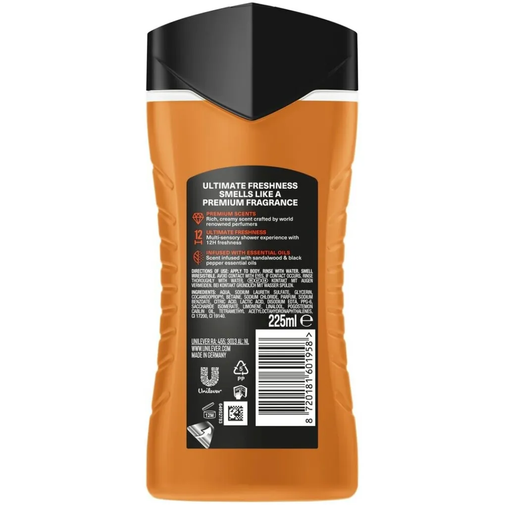 Axe Fine Fragrance Douchegel>Copper Santal Douchegel