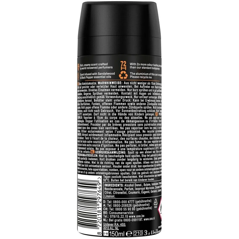 Axe Fine Fragrance Deospray>Copper Santal Deodorant Bodyspray