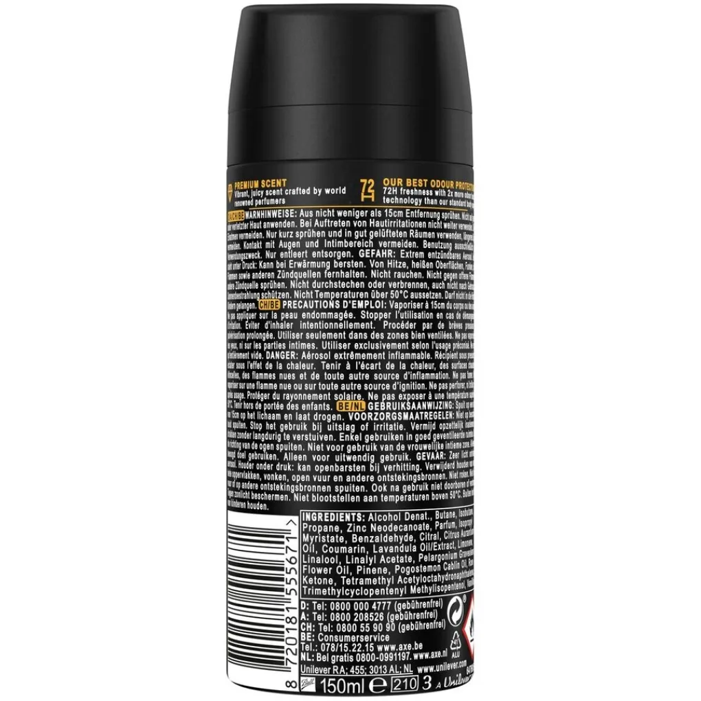 Axe Fine Fragrance Deospray>Peach Infusion Deodorant Bodyspray